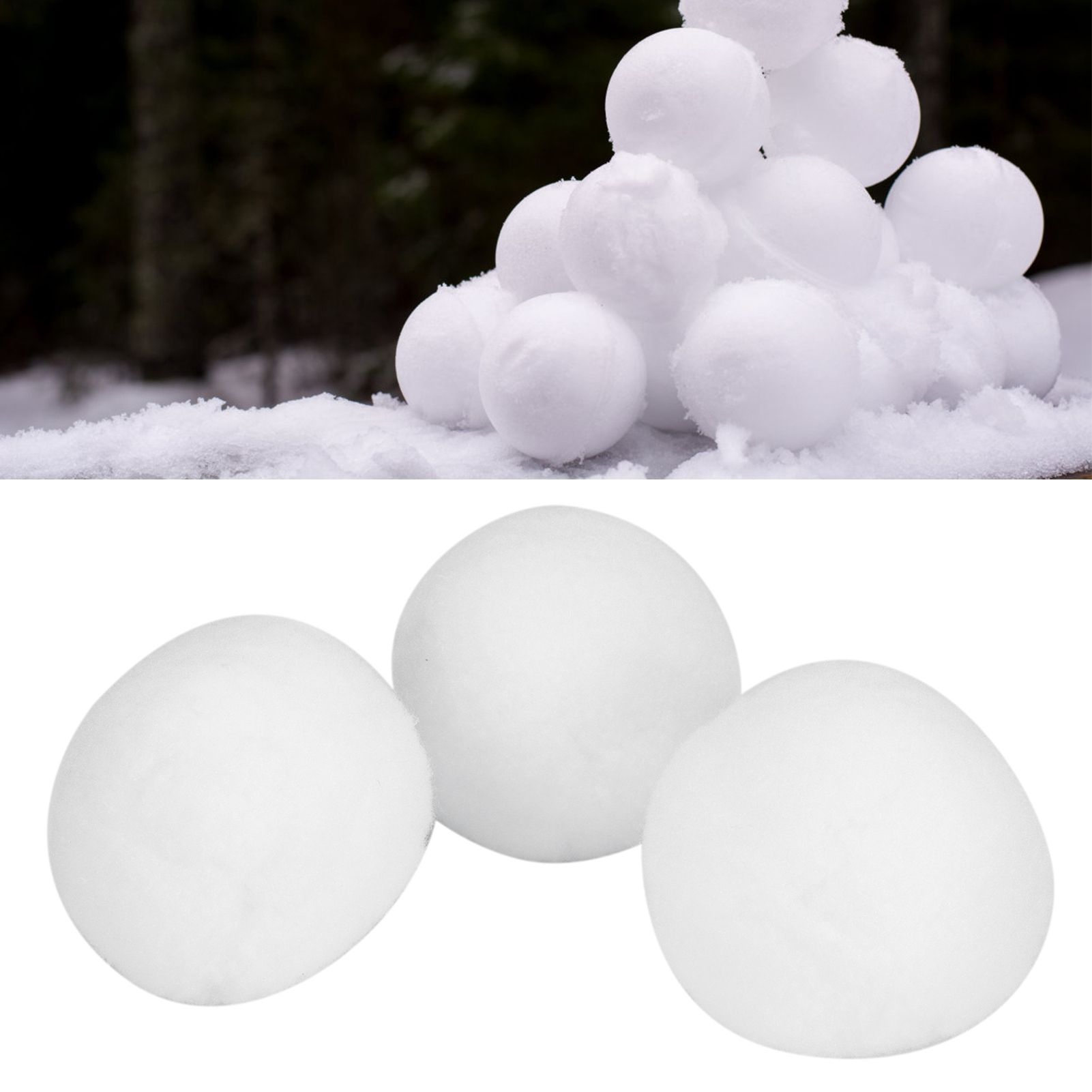 50Pcs 7cm Imitation Snow Ball Christmas Fake Balls Toys Indoor Game Props view 10
