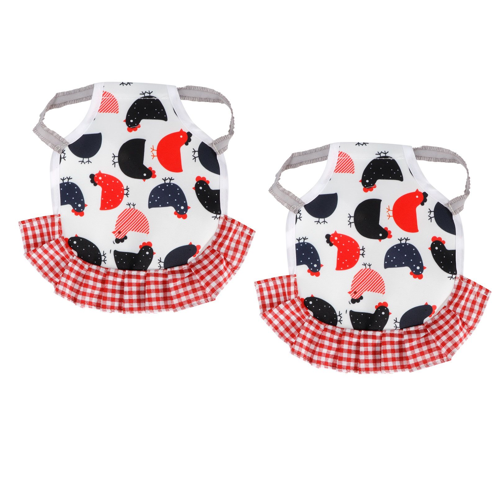 2Pcs Chicken Saddle Hen Apron Wing Feather Protector Elastic Protection Pet — image 1