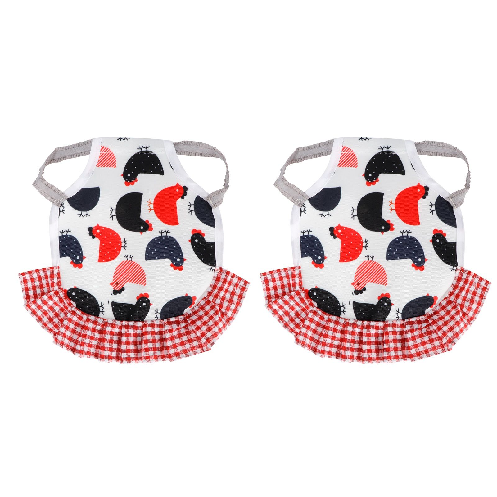 2Pcs Chicken Saddle Hen Apron Wing Feather Protector Elastic Protection Pet view 2