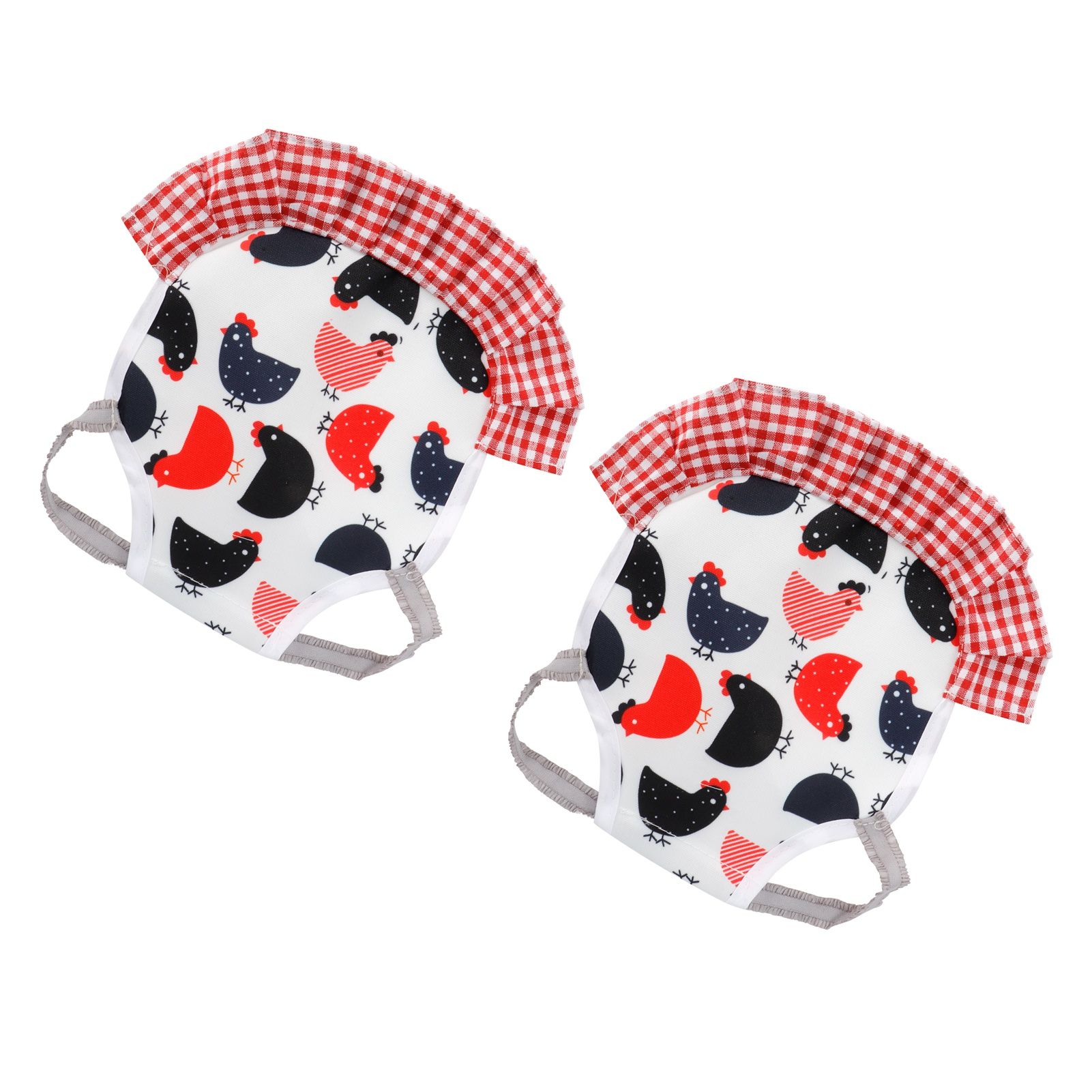 2Pcs Chicken Saddle Hen Apron Wing Feather Protector Elastic Protection Pet view 3