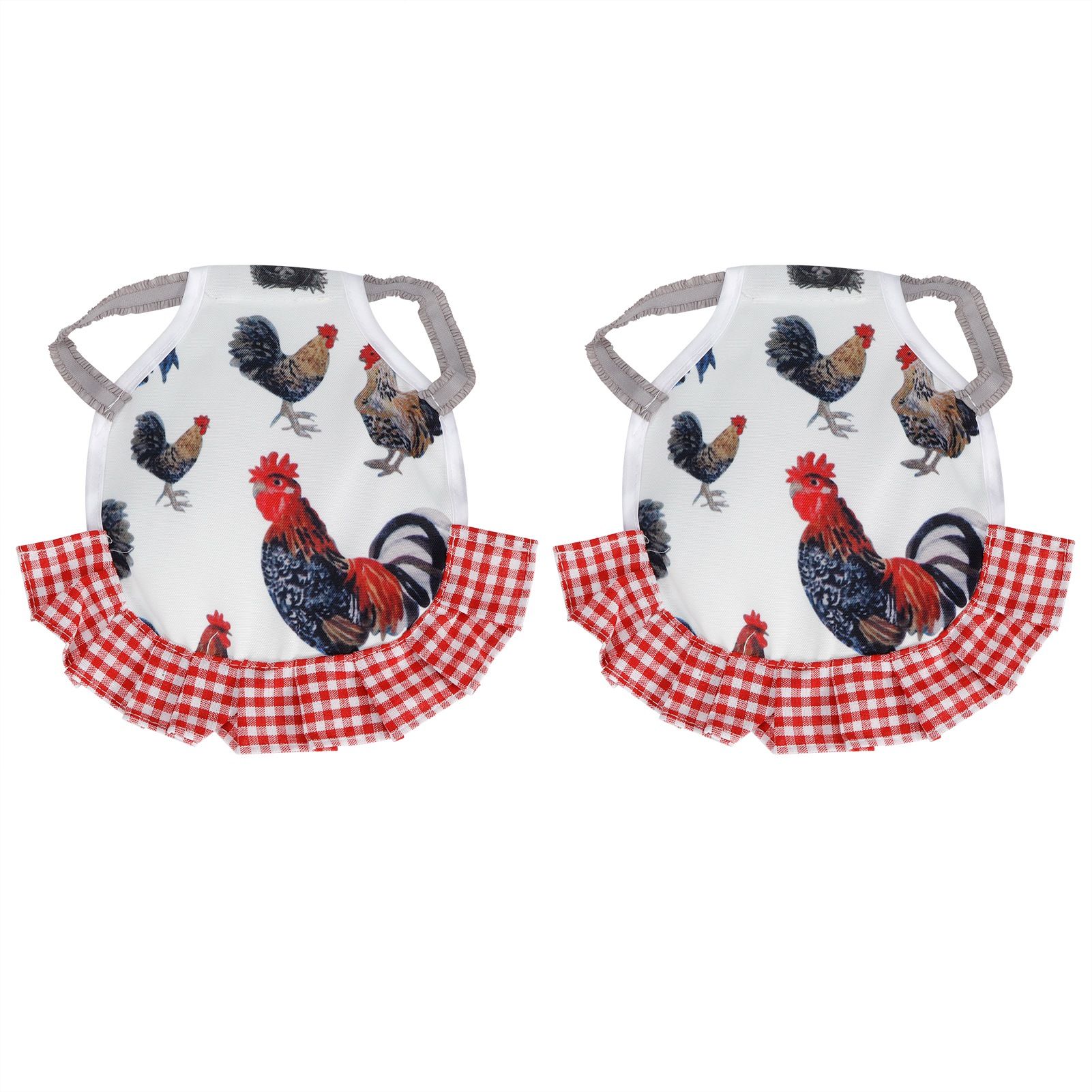 2Pcs Chicken Saddle Hen Apron Wing Feather Protector Elastic Protection Pet view 2