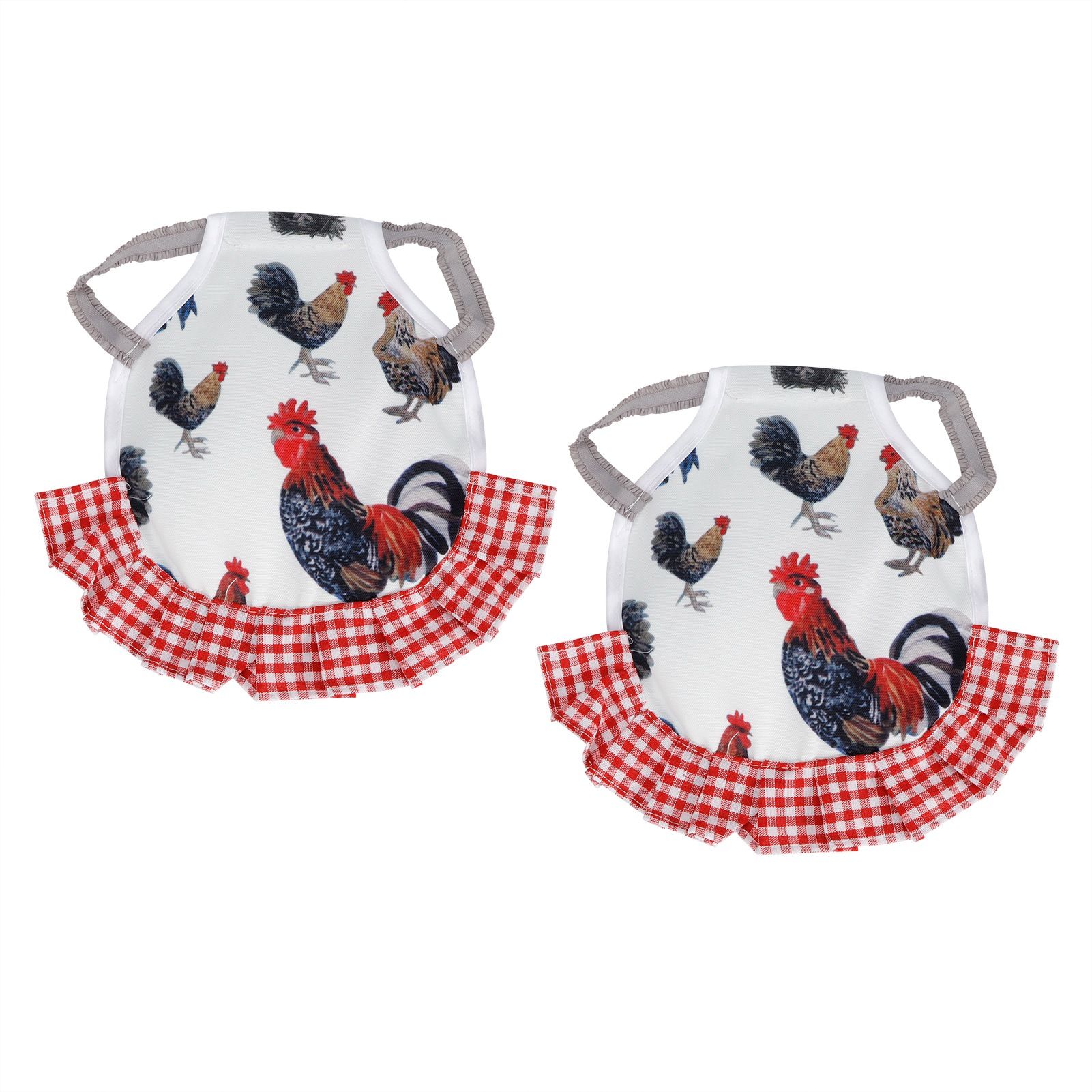 2Pcs Chicken Saddle Hen Apron Wing Feather Protector Elastic Protection Pet view 3