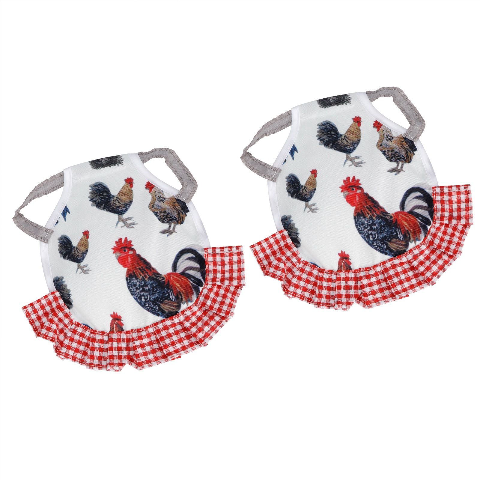 2Pcs Chicken Saddle Hen Apron Wing Feather Protector Elastic Protection Pet view 5