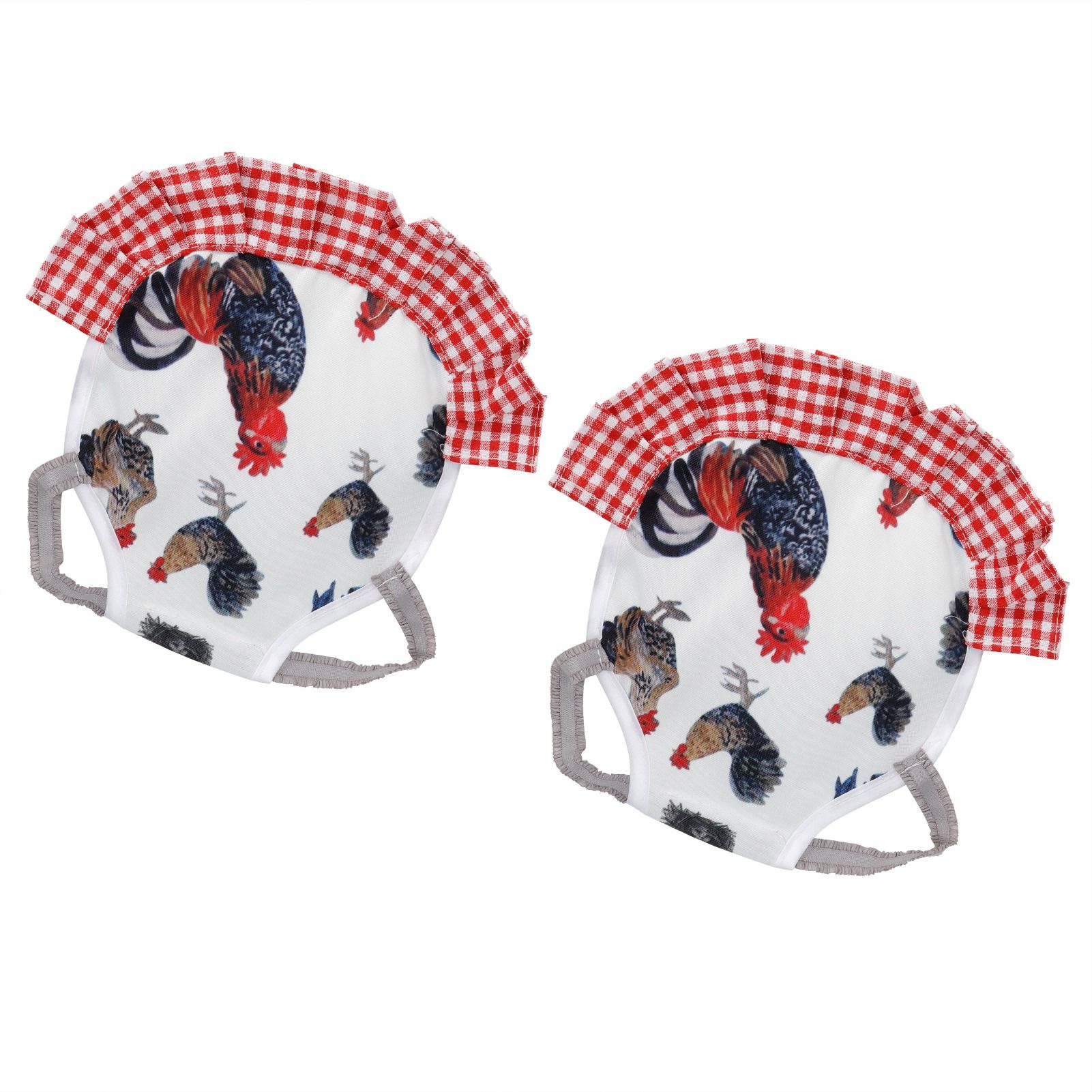 2Pcs Chicken Saddle Hen Apron Wing Feather Protector Elastic Protection Pet view 8