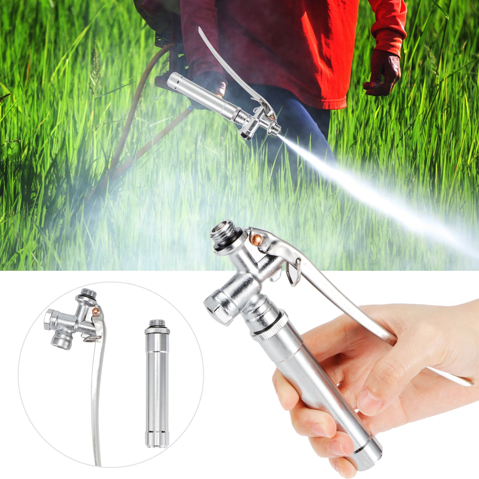 Sprayer Handle Stainless Steel Agriculture High Pressure Water Gun with Filter view 10