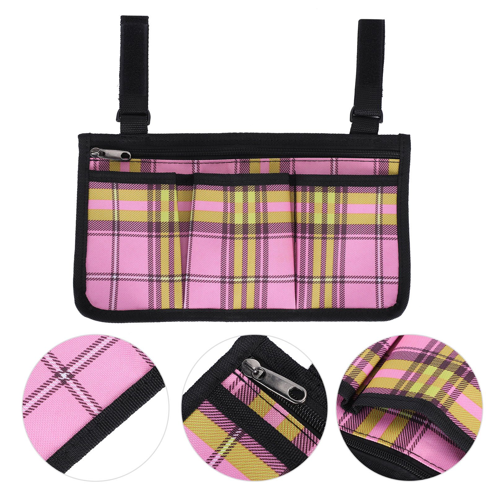 Wheelchair Side Bags Tool Bag Multiple Pocket Storage Pouches Armrest view 3
