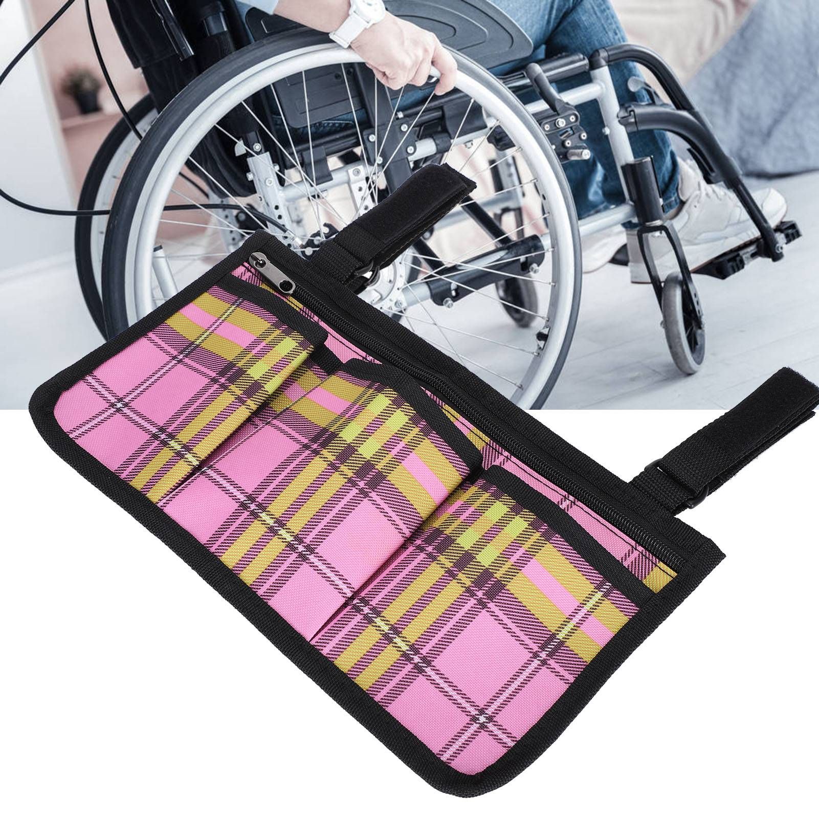 Wheelchair Side Bags Tool Bag Multiple Pocket Storage Pouches Armrest view 10