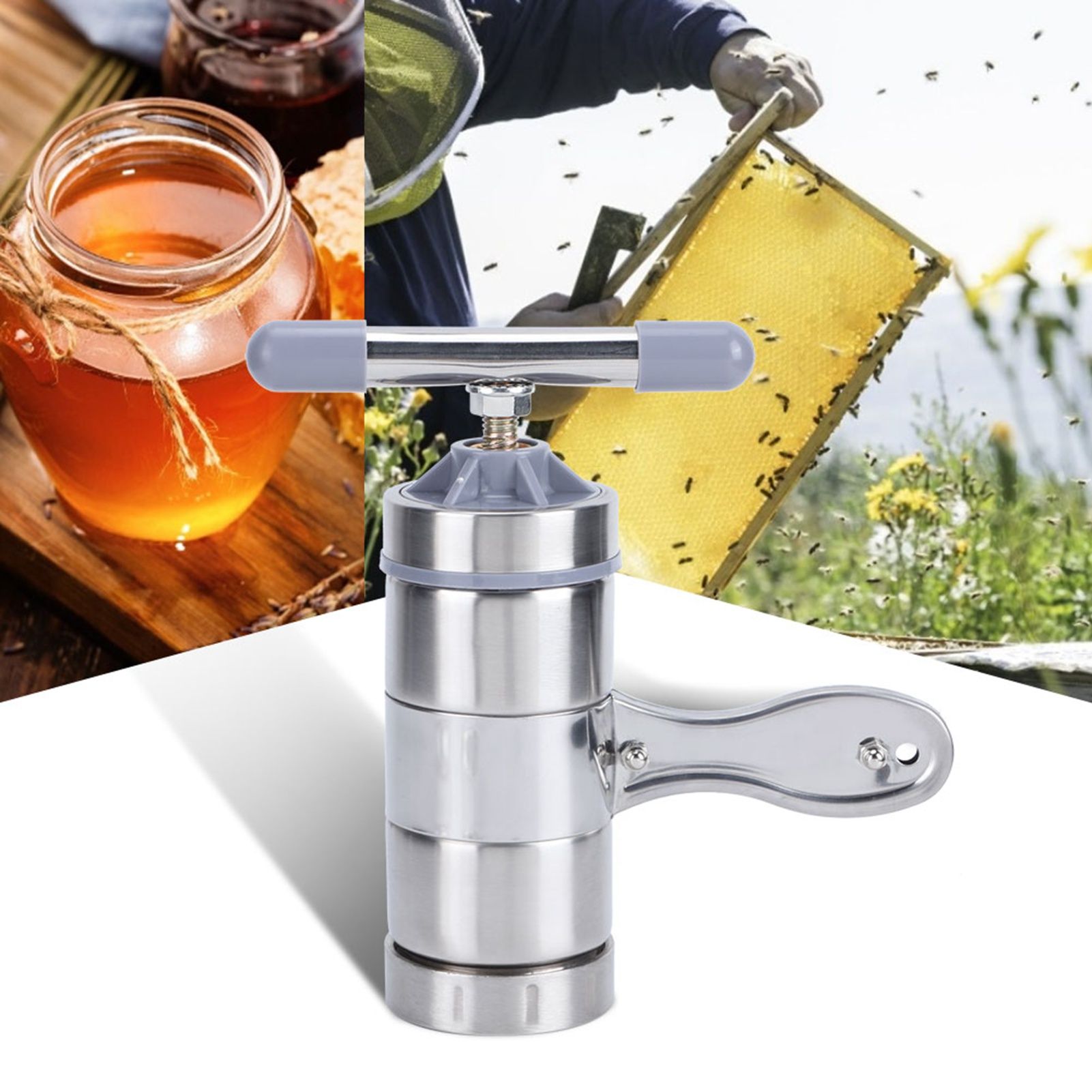 Mini Portable Honey Extractor Stainless Steel Manual Honey Presser Machine view 9