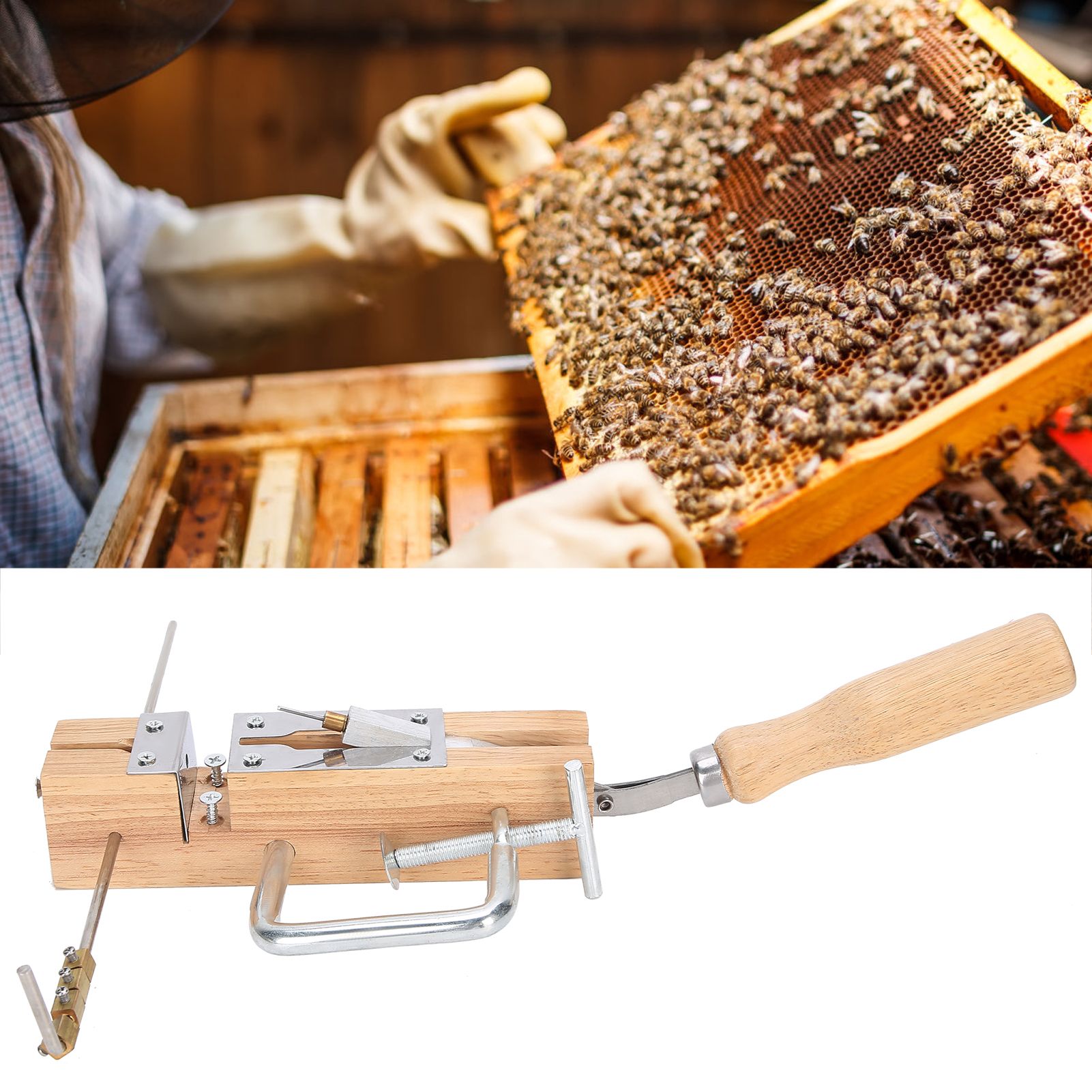 Beehive Frame Eyelets Puncher Machine Comb Box Drilling Machine Beekeeping view 9