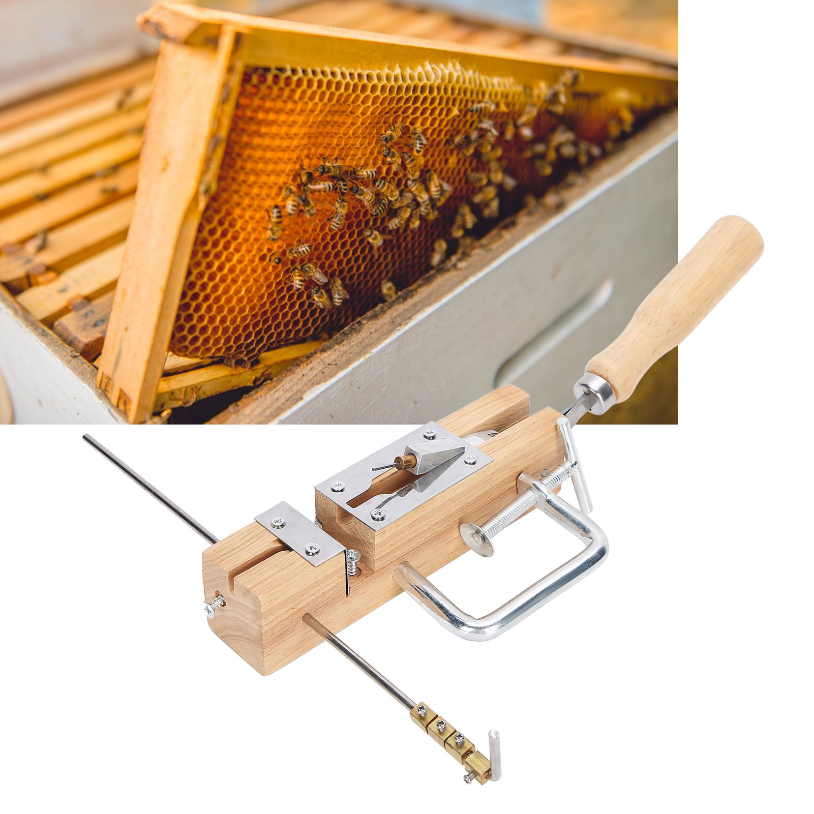 Beehive Frame Eyelets Puncher Machine Comb Box Drilling Machine Beekeeping view 10