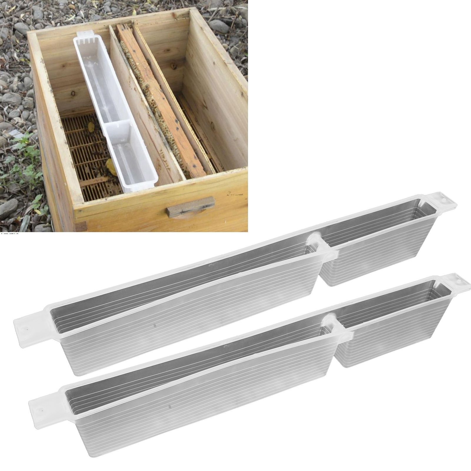 10PCS Bee Feeders 1.5KG Frame Water Feeder Bee Feeding Tools Beekeeping Supplies view 9