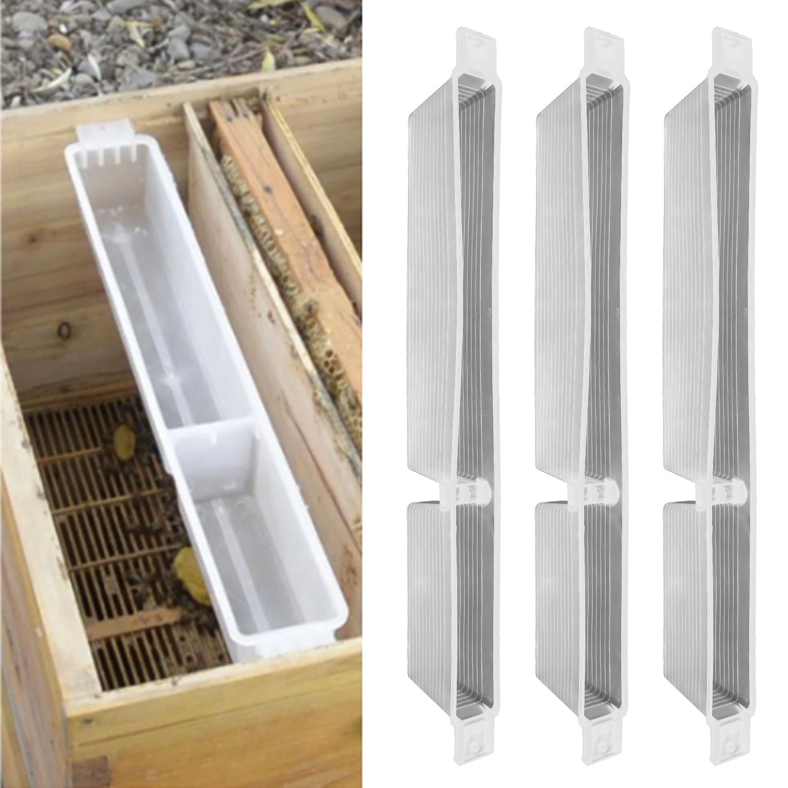 10PCS Bee Feeders 1.5KG Frame Water Feeder Bee Feeding Tools Beekeeping Supplies view 10