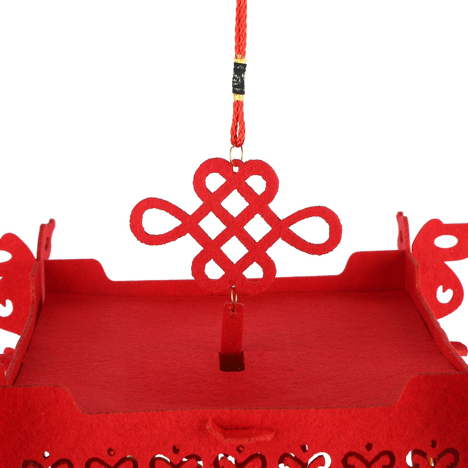 2 Set Traditional Lantern with Wealth and Fortune Characters Luck Knot Chinese view 11