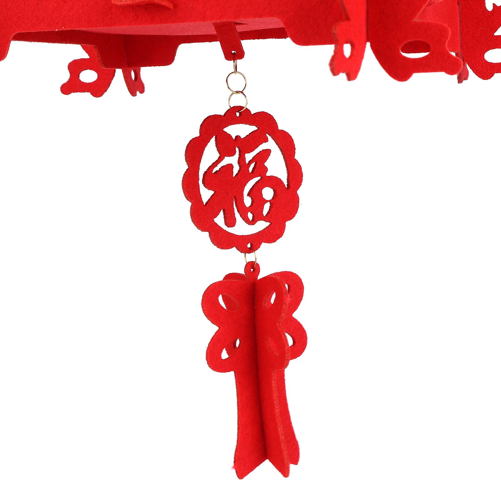 2 Set Traditional Lantern with Wealth and Fortune Characters Luck Knot Chinese view 12