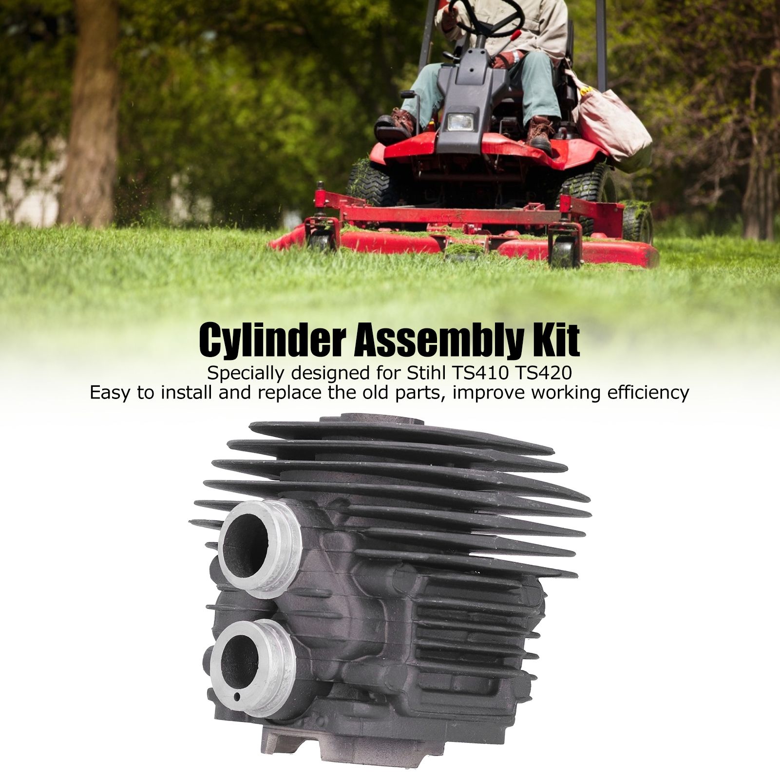Cylinder Assembly Piston Sealing Ring Gasket Kit for Stihl TS410 TS420 Cutting view 11