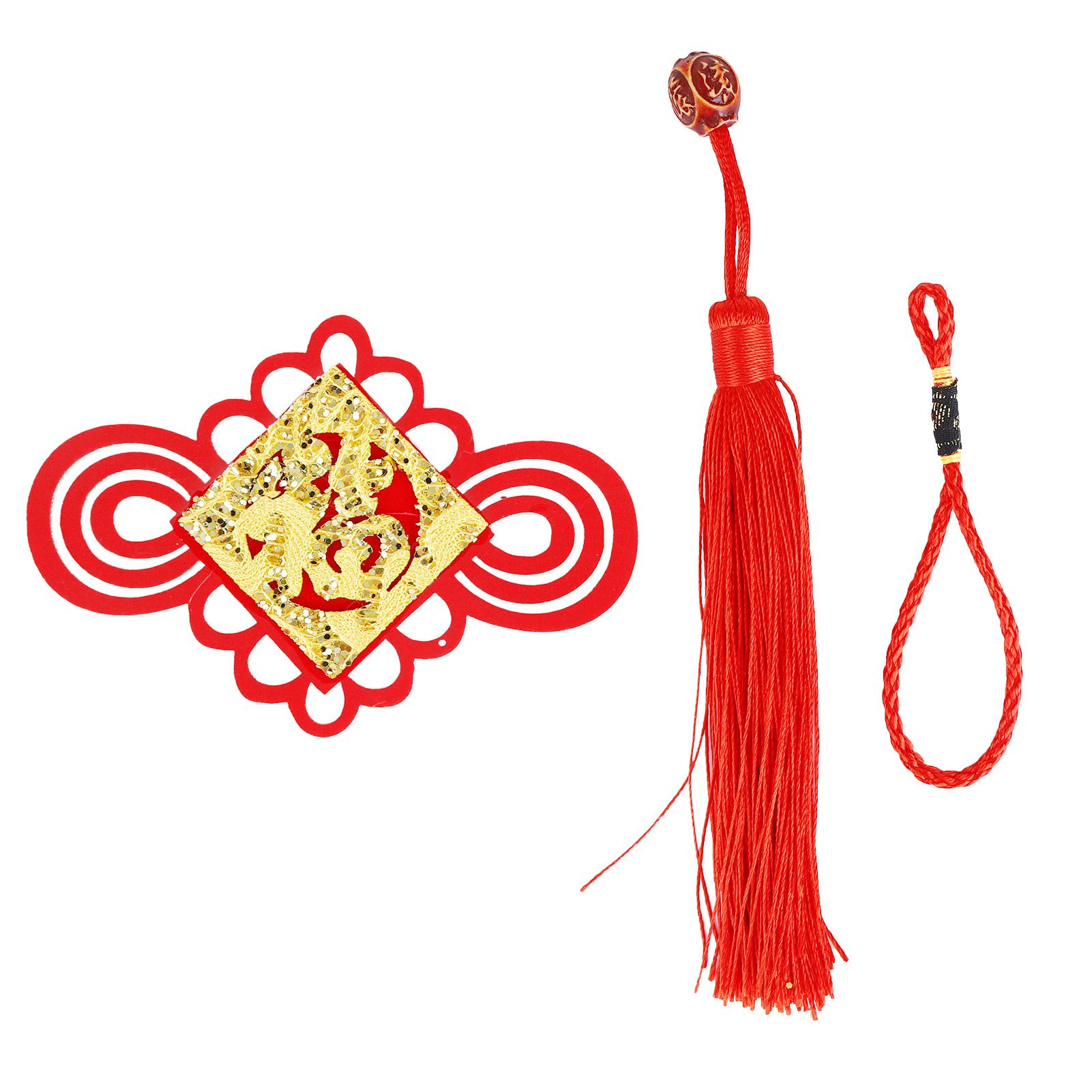 Chinese New Year Decorations Flocking Couplet DIY Christmas Decorations for view 11