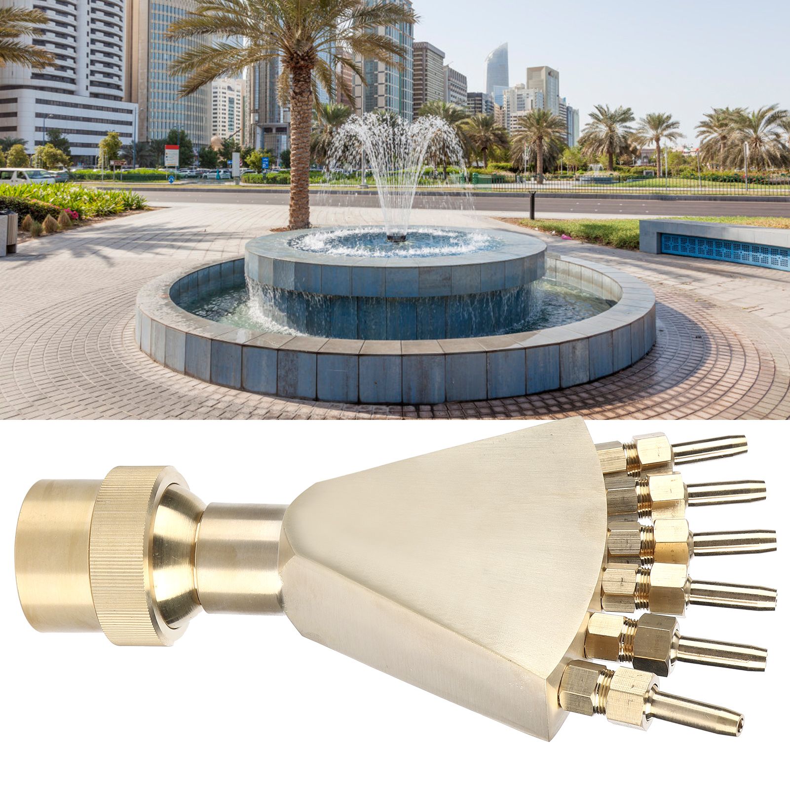 1.5in DN40 Adjustable Fountain Nozzle Spray Nozzle Head for Garden Swimming view 10
