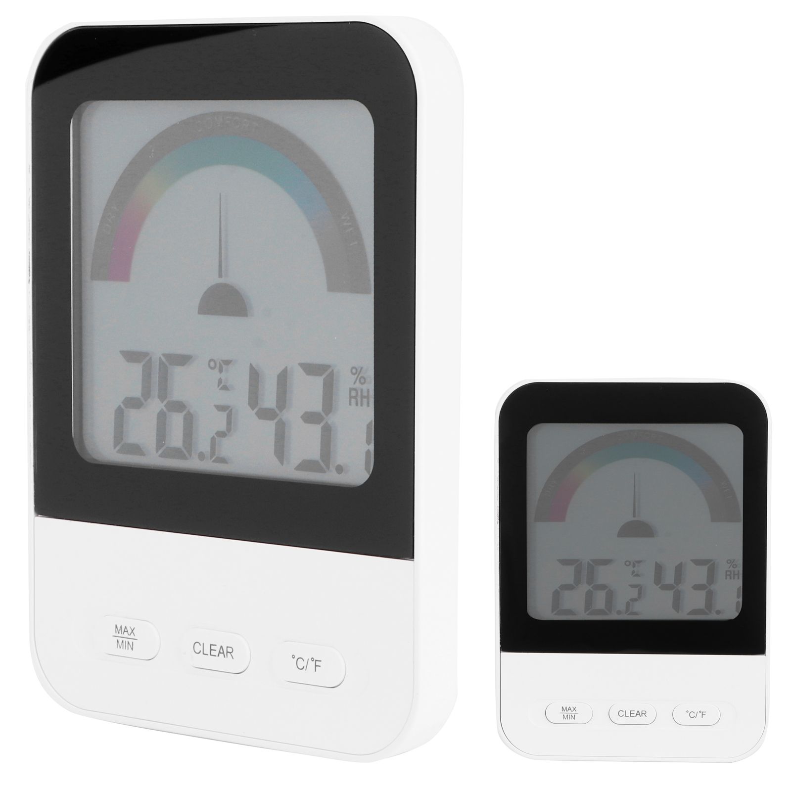 Digital Electronic Thermometer Hygrometer with LCD Backlight Display for view 7