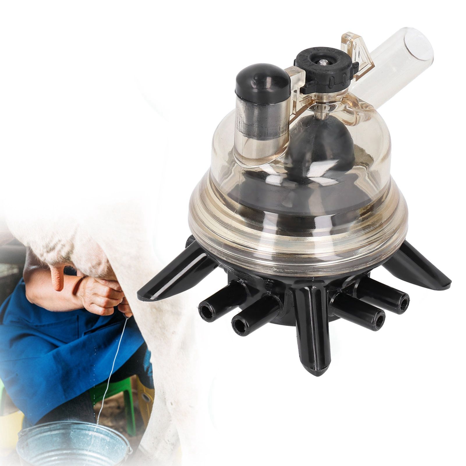 150ml Cow Milking Claw Milk Collector Replacement Part for Cow Sheep Milker view 9