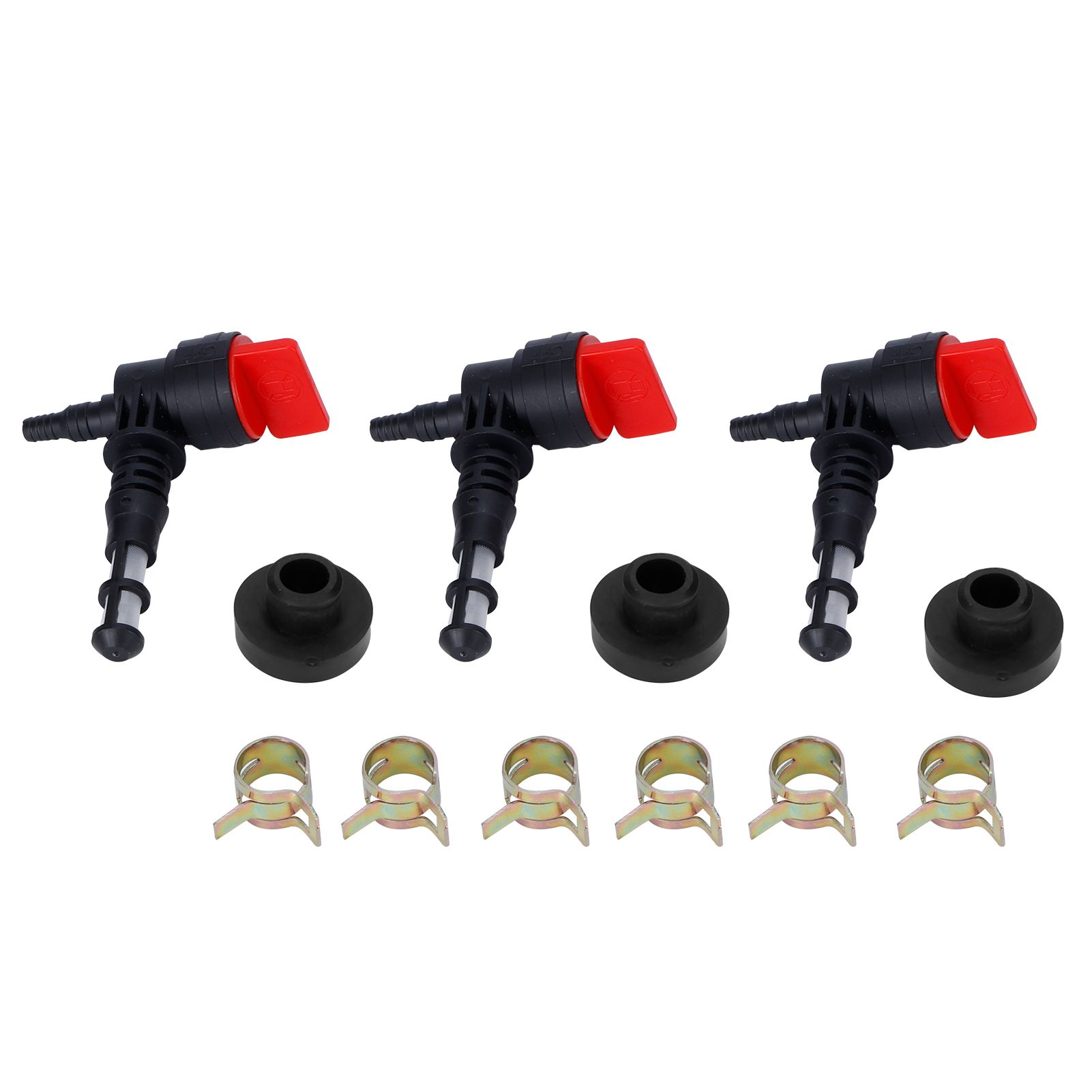 3 Set Fuel Valve Grommet Kit Replacement Fit for 192980GS 78299GS 80270 Lawn Mower view 2
