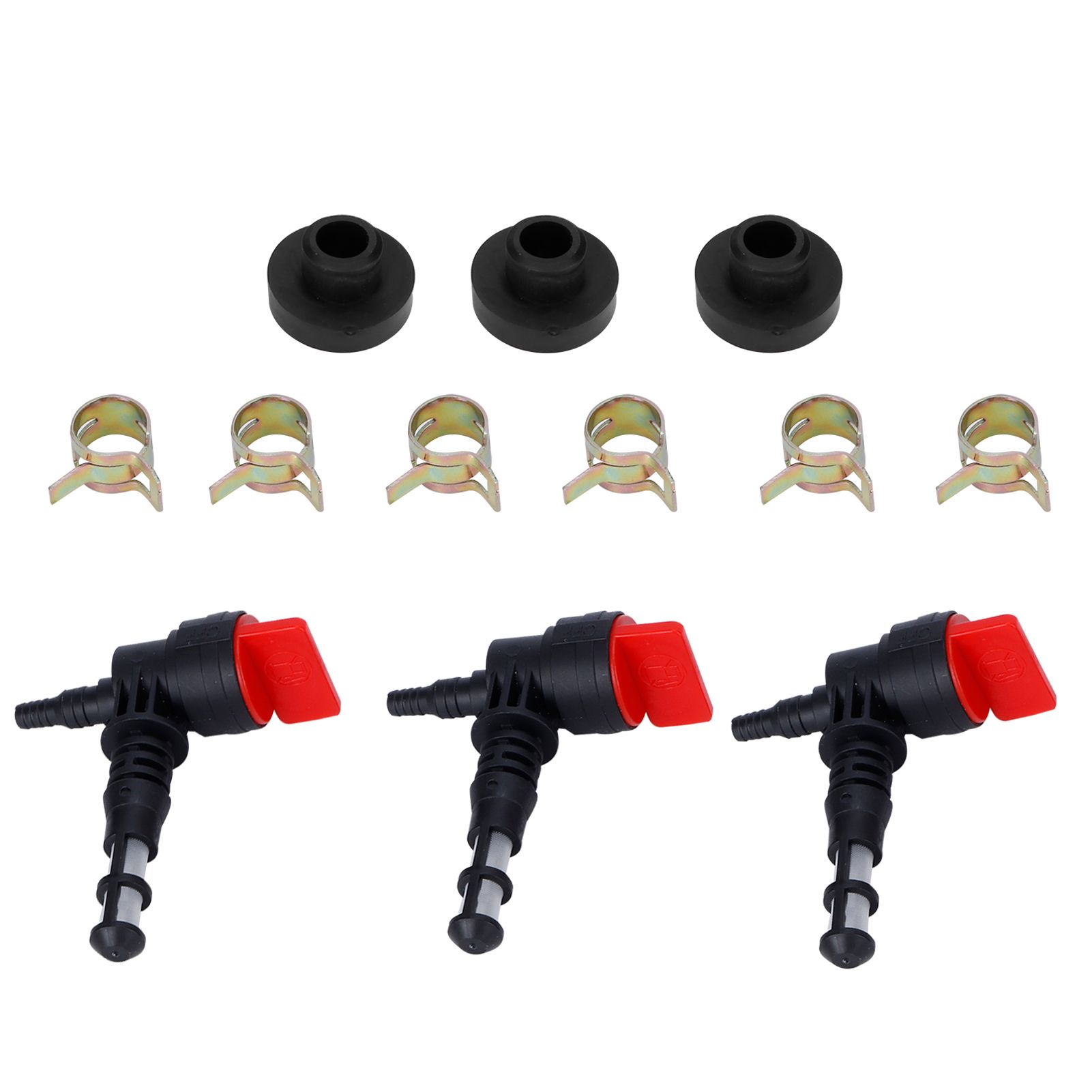 3 Set Fuel Valve Grommet Kit Replacement Fit for 192980GS 78299GS 80270 Lawn Mower view 4
