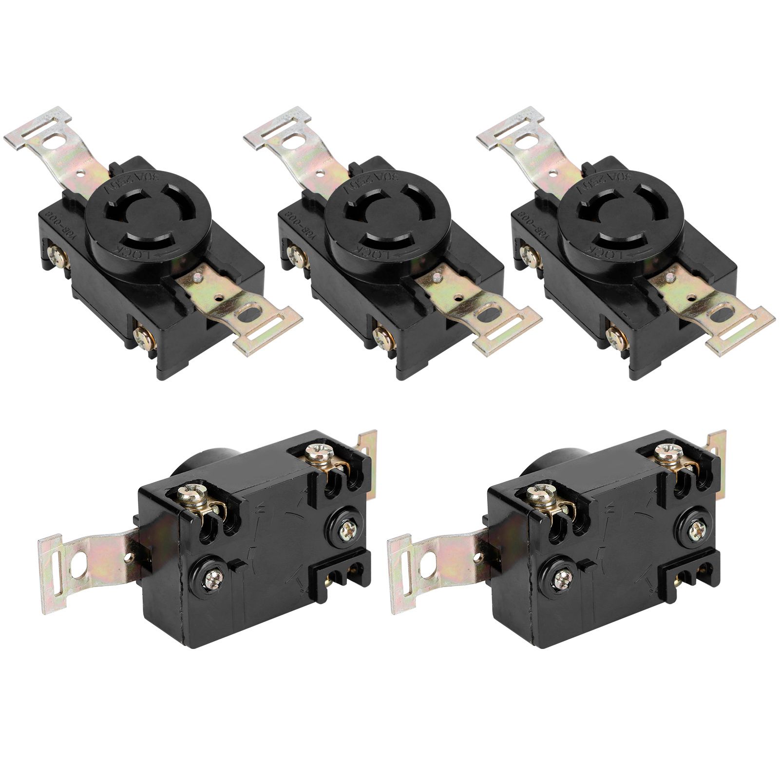 5Pcs American 3‑Holes Socket Gasoline Generator Accessory for 168f/188f view 3