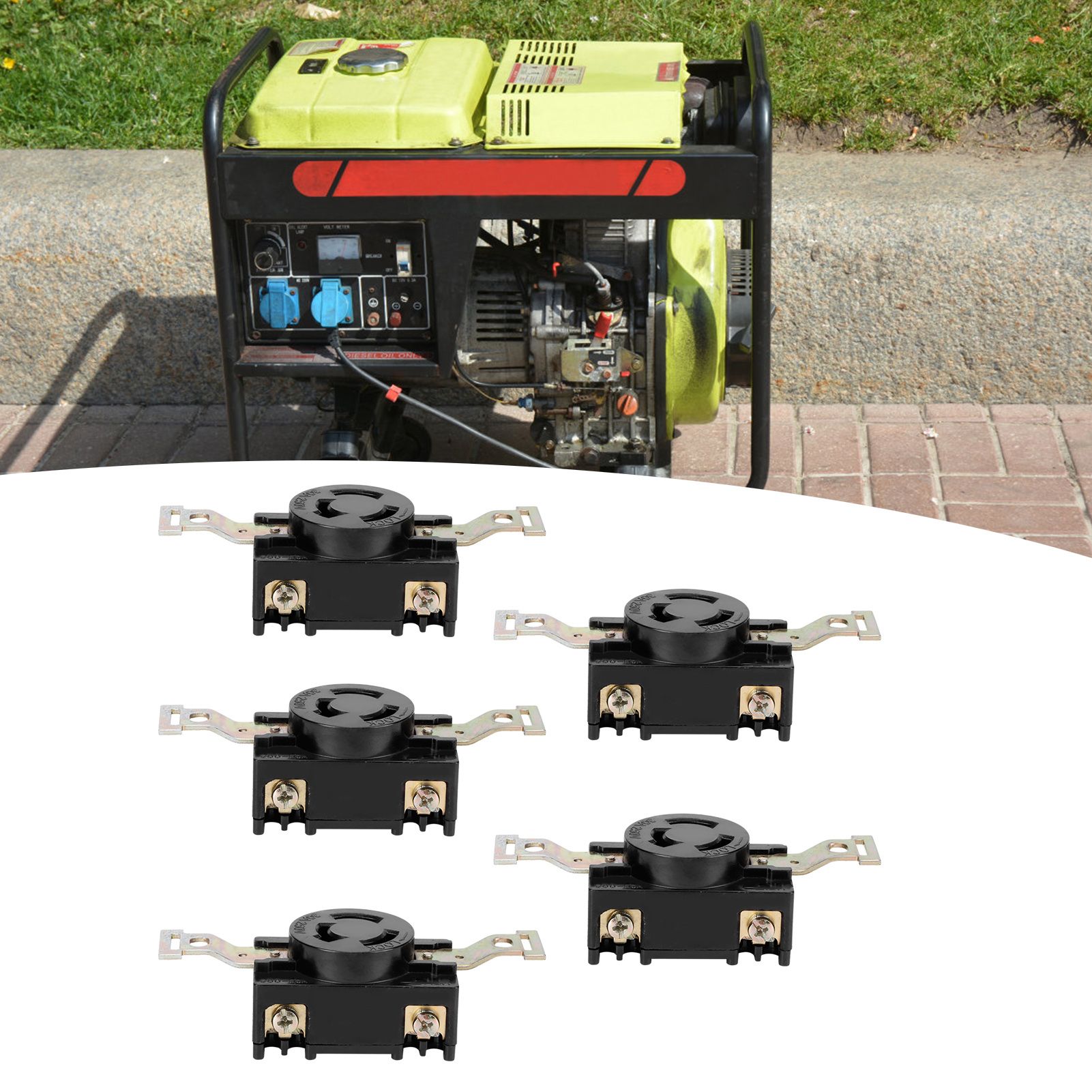 5Pcs American 3‑Holes Socket Gasoline Generator Accessory for 168f/188f view 9