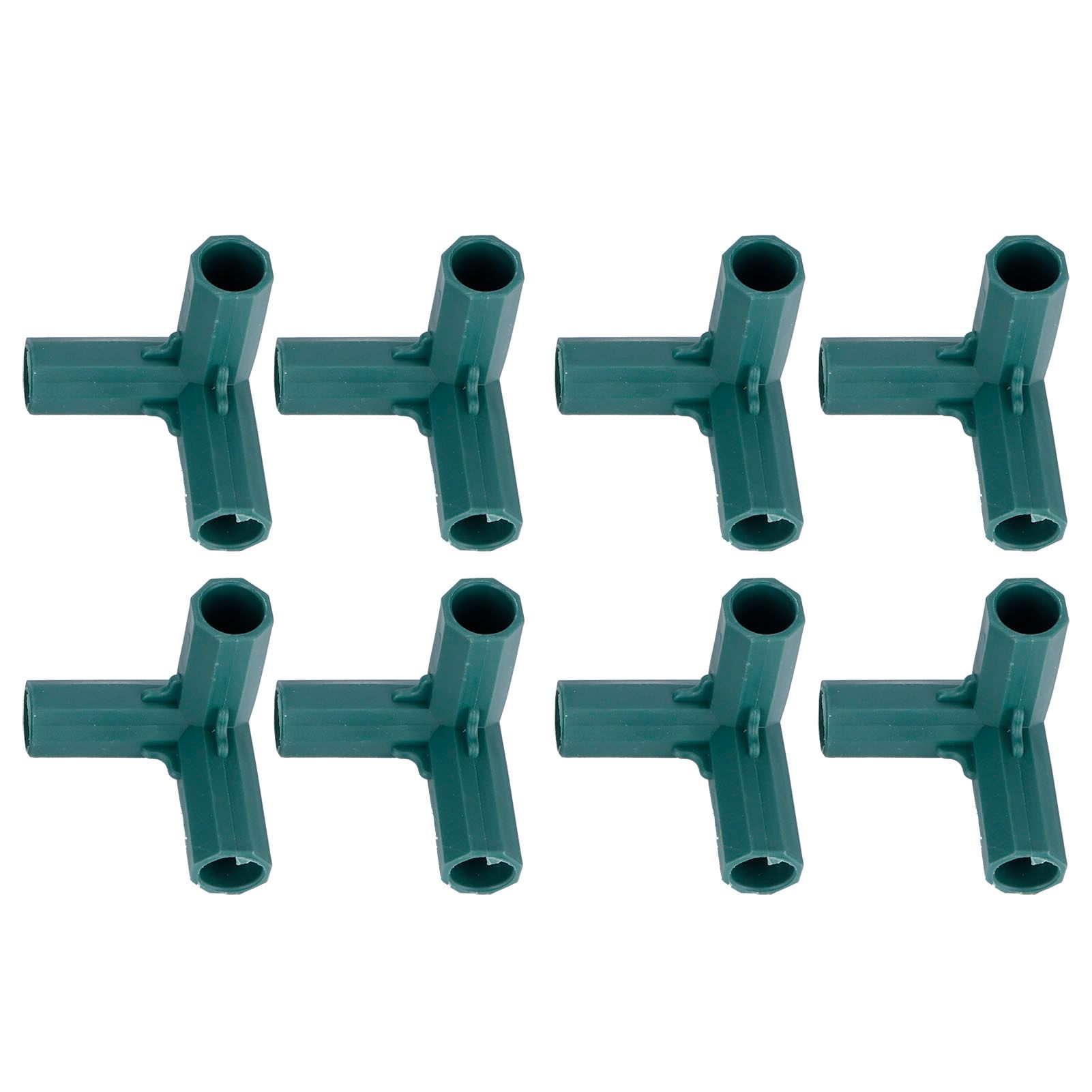 8Pcs 3-Way Plant Support Connectors Plastic Garden Climbing Stake Joint view 2