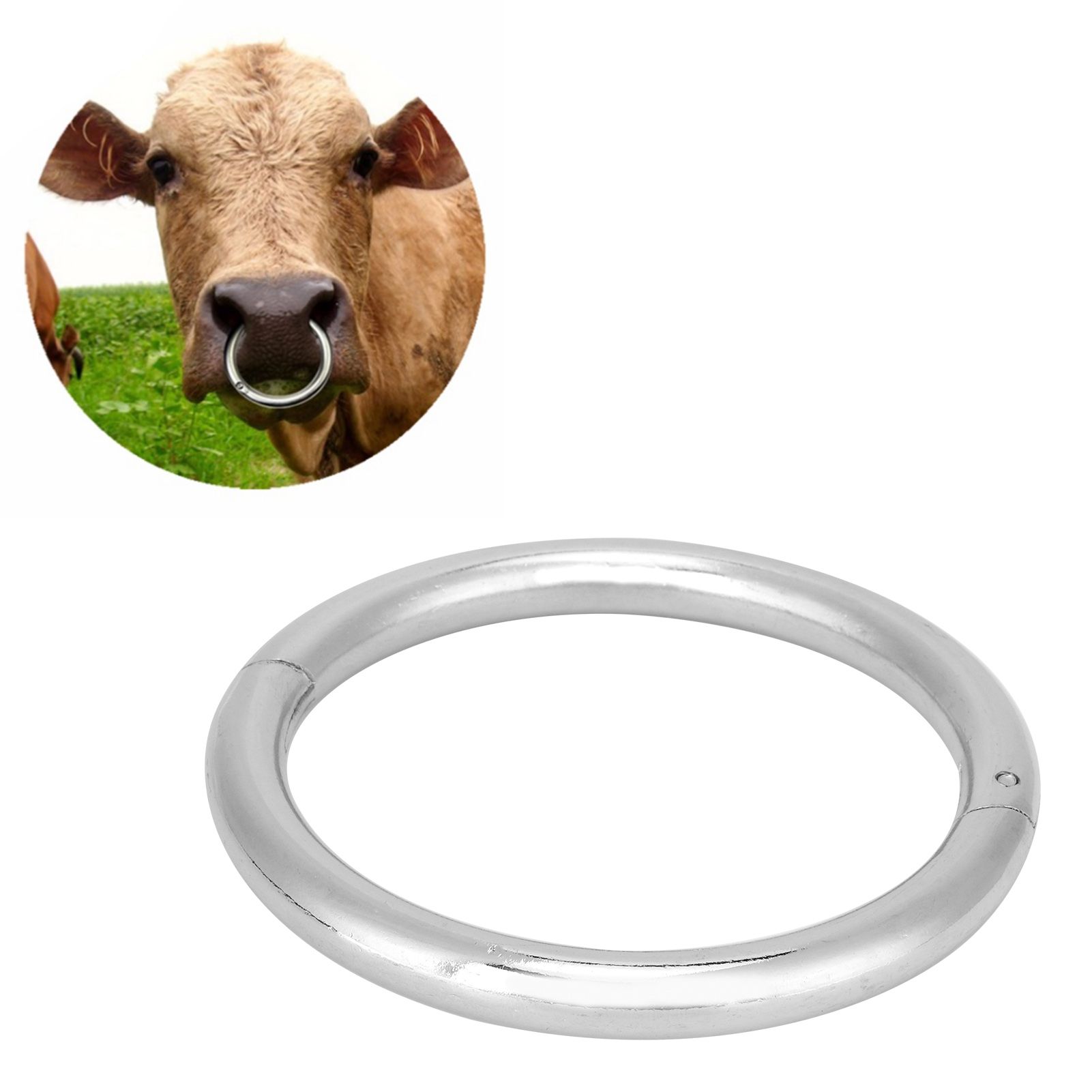 Cow Cattle Nose Ring Stainless Steel Farming Livestock Equipment for view 9