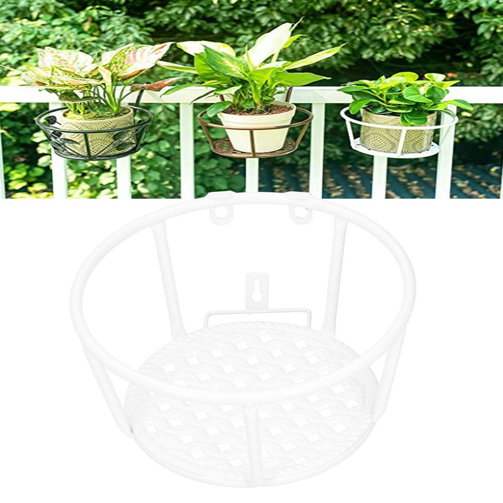Iron Hanging Baskets Flower Pot Holder Hanger for Outdoor Balcony Garden Patio view 9