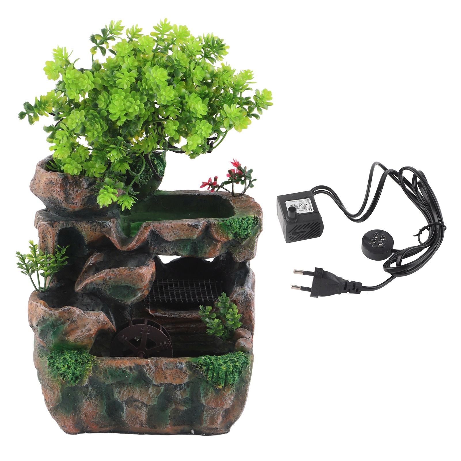 Resin Rockery Simulation Tree Flowing Water Tabletop Fountain Decoration view 2