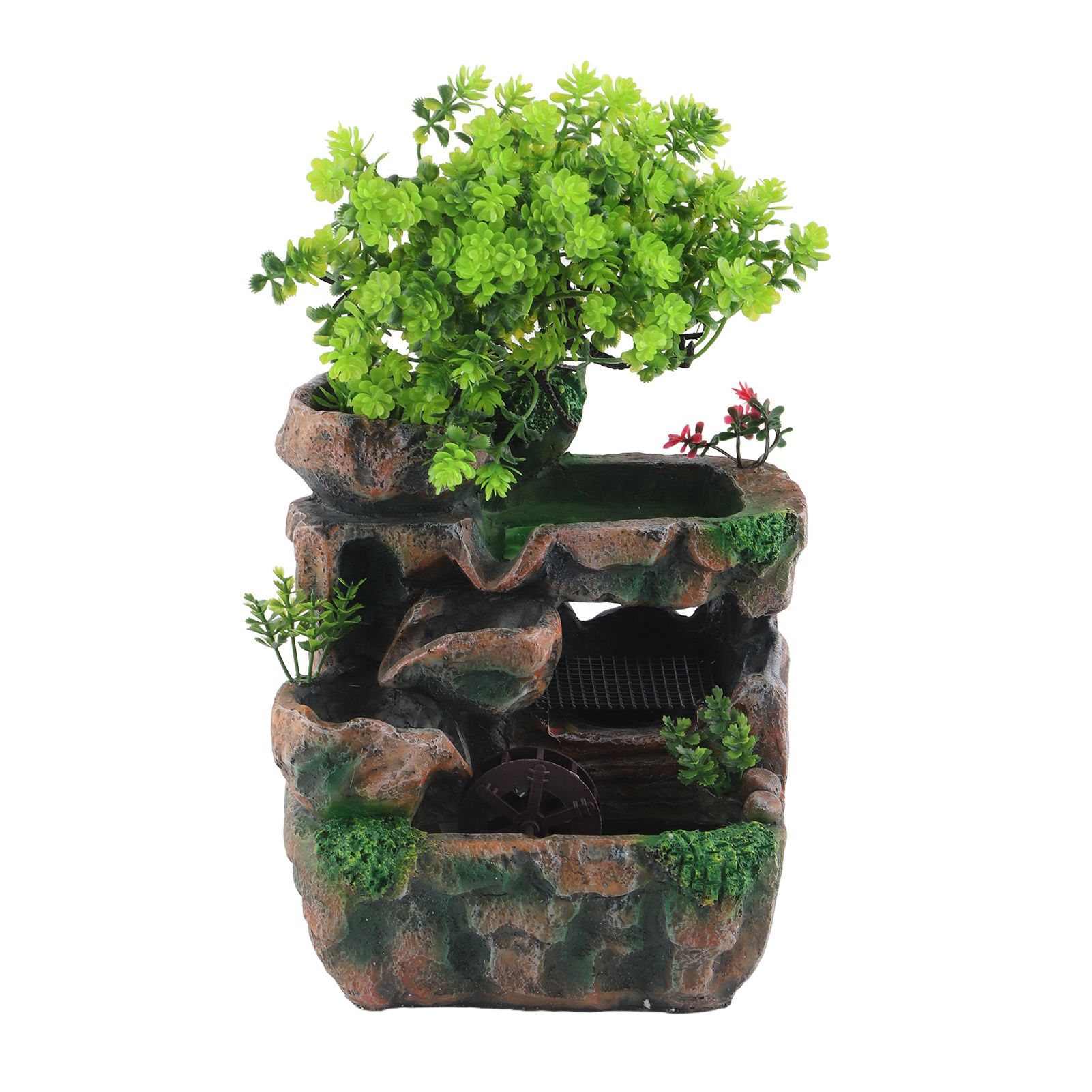 Resin Rockery Simulation Tree Flowing Water Tabletop Fountain Decoration view 3