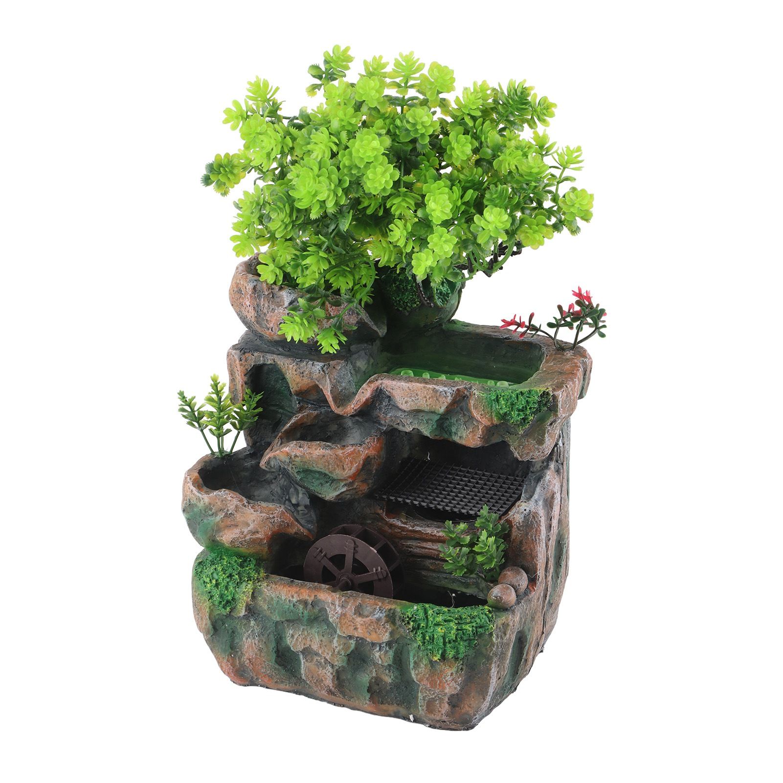 Resin Rockery Simulation Tree Flowing Water Tabletop Fountain Decoration view 5