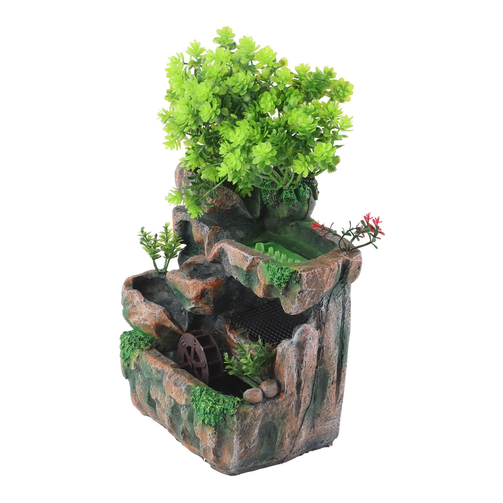 Resin Rockery Simulation Tree Flowing Water Tabletop Fountain Decoration view 6