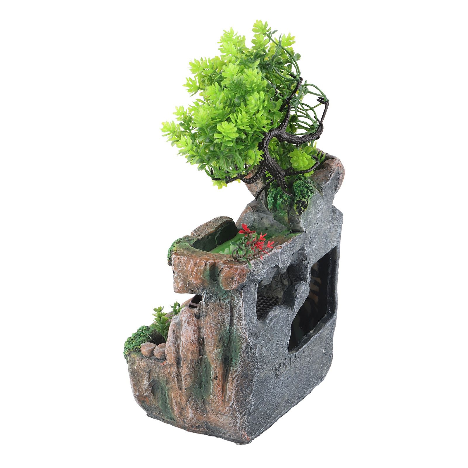 Resin Rockery Simulation Tree Flowing Water Tabletop Fountain Decoration view 8