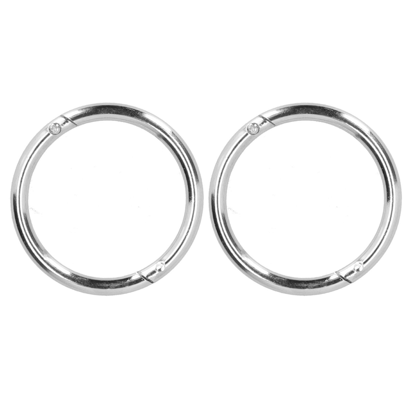 2PCS Carbon Steel Bull Cattle Cow Nose Ring Farm Animal Equipment Veterinary Tools view 2