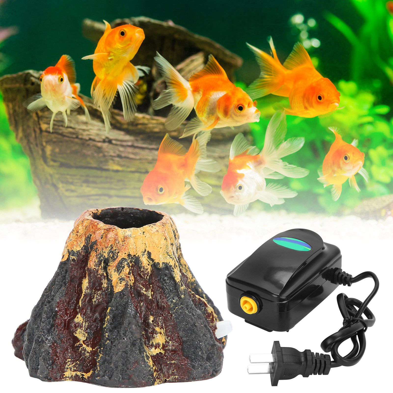 Fish Tanks Oxygen Pump Air Stone Bubble Stones Landscaping Accessory Aquarium view 9