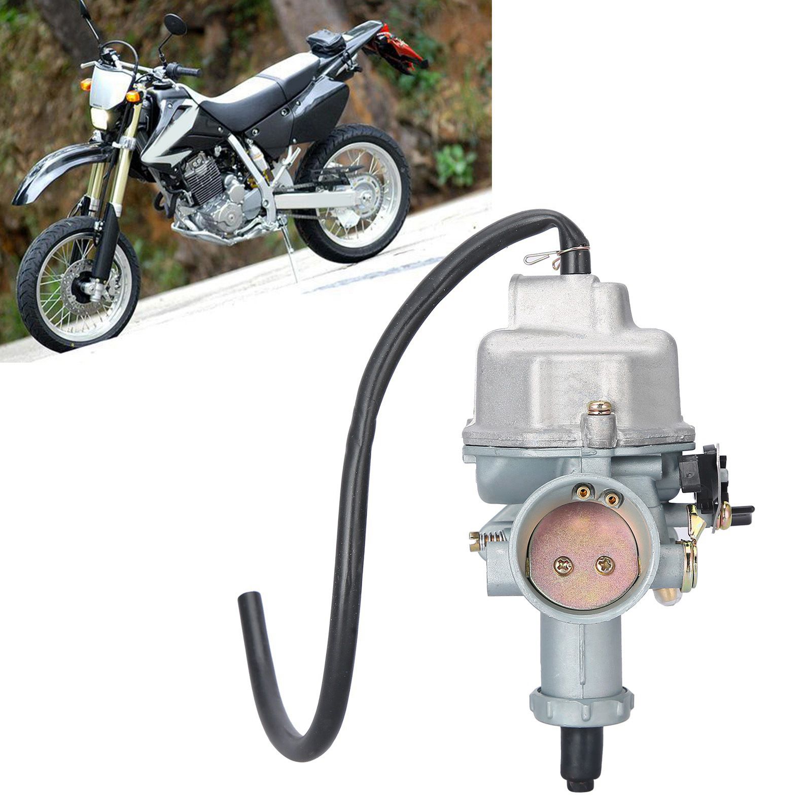 Carburetor with Handlebar Throttle Cable Aluminum Alloy Carb Kit Accessory for view 10