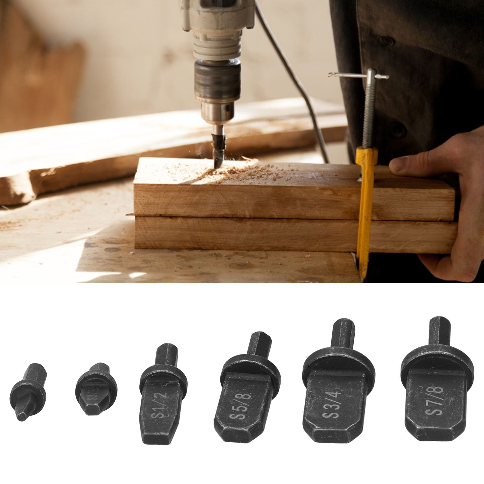 6Pcs/Set Electric Drill Pipe Expander Air Conditioner Swaging Tools Repairing Kit view 9