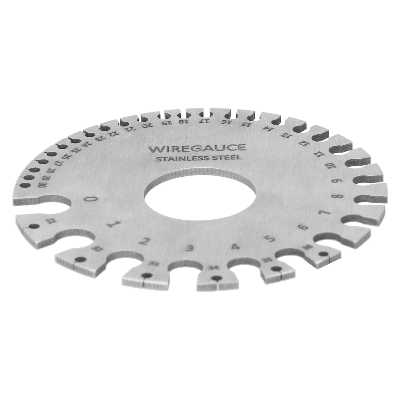Wire Gauge Measuring Tool Round Stainless Steel Diameter Ruler Gauge view 3