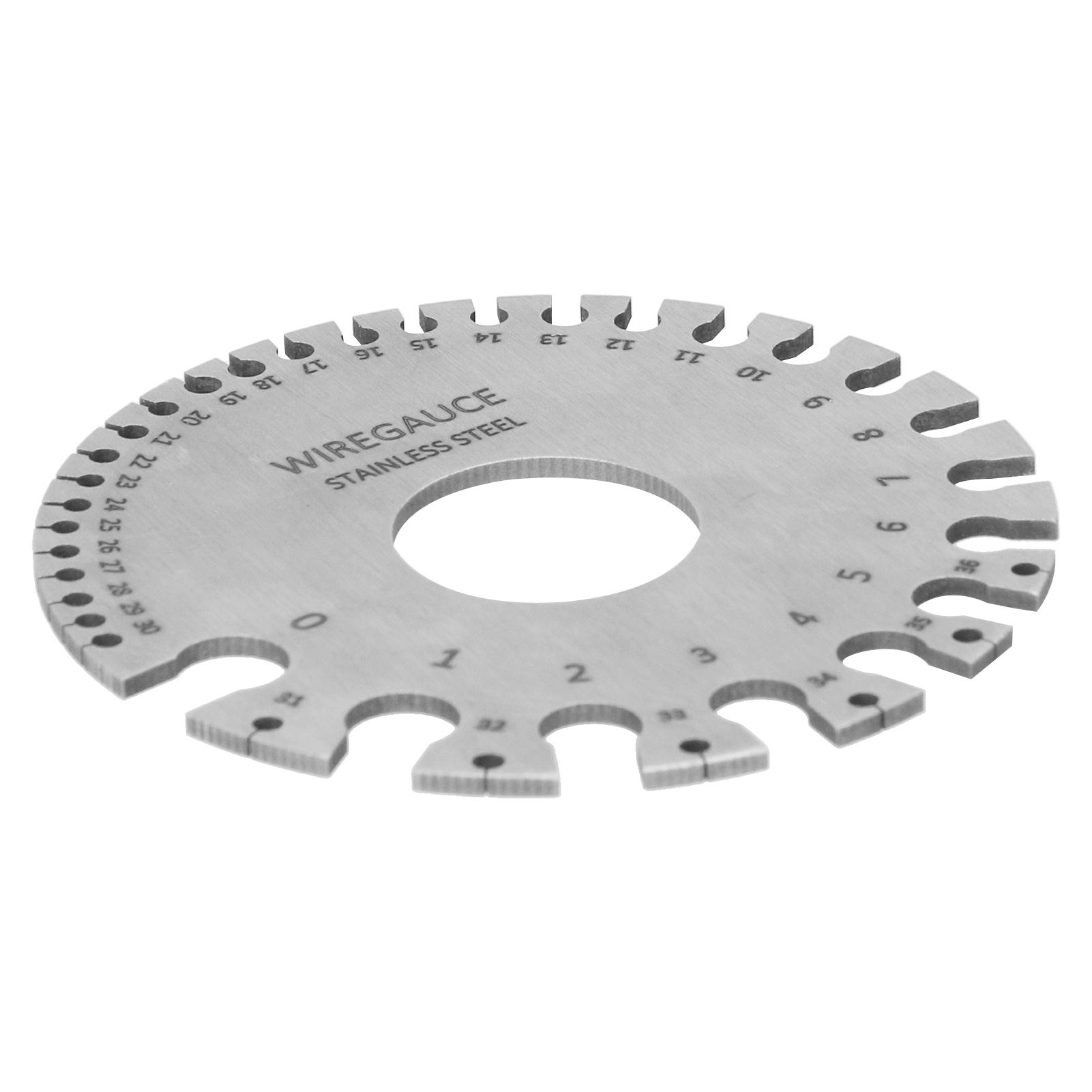 Wire Gauge Measuring Tool Round Stainless Steel Diameter Ruler Gauge view 4