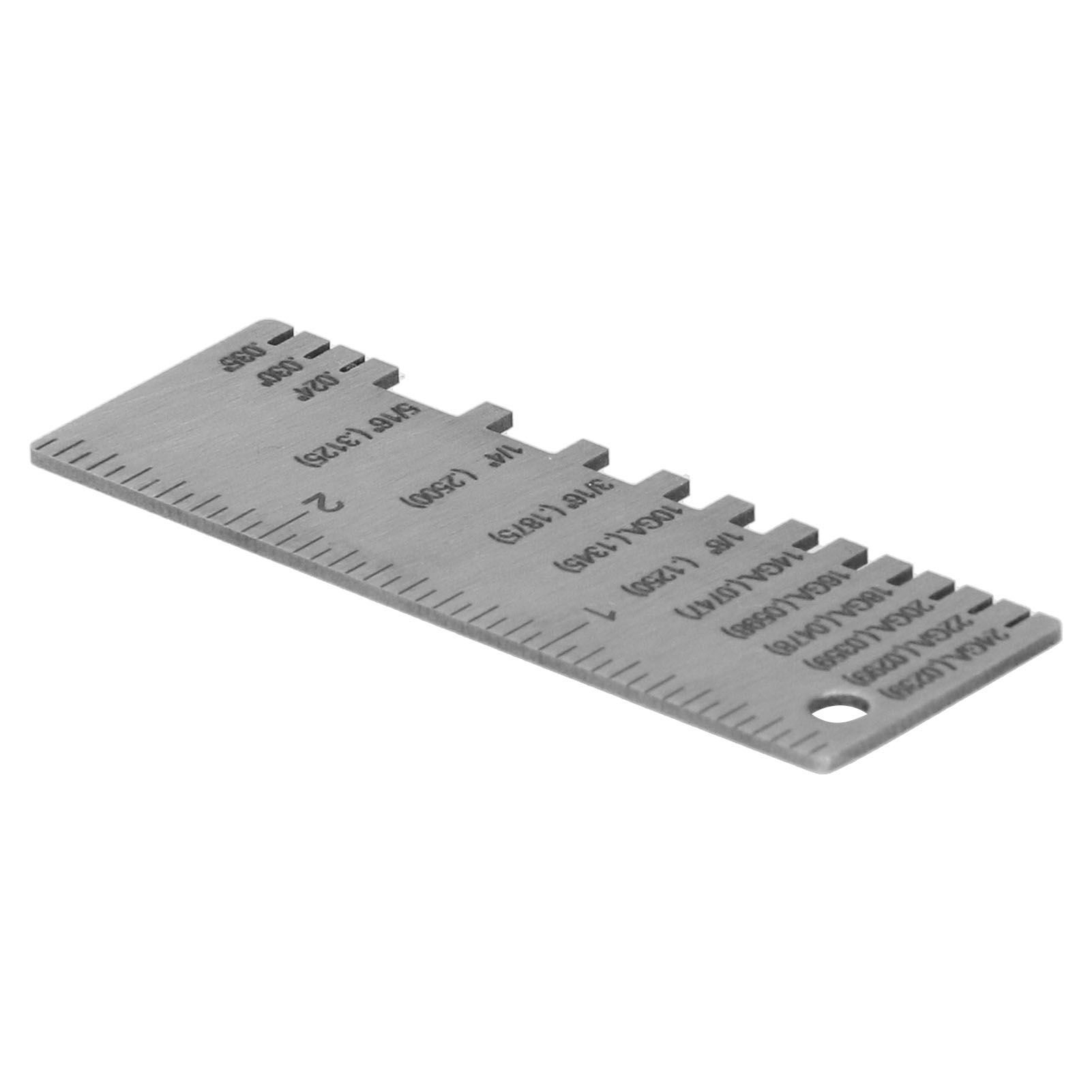Wire Gauge Measuring Tool Round Stainless Steel Diameter Ruler Gauge view 11