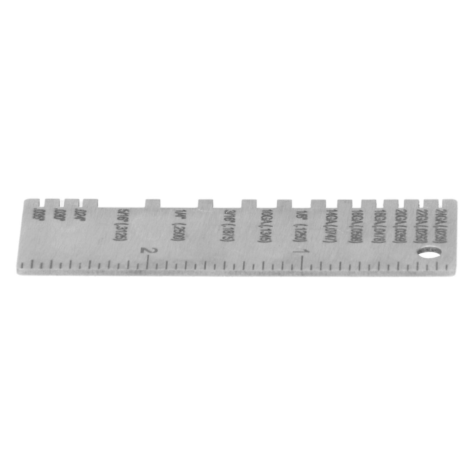 Wire Gauge Measuring Tool Round Stainless Steel Diameter Ruler Gauge view 12