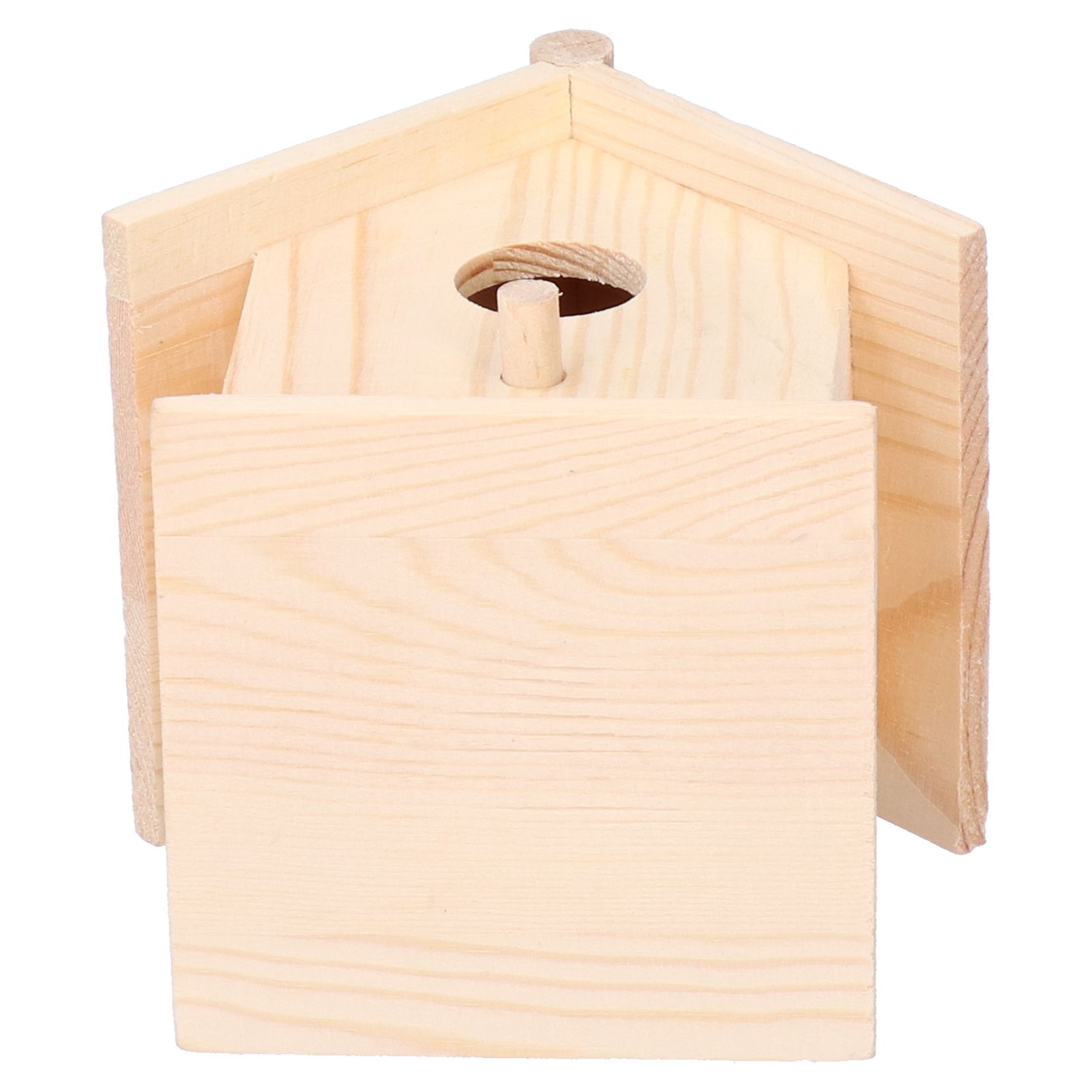 Wooden Bird House Innovative Hanging Birds Nests Cage Outdoor Garden Decor view 4