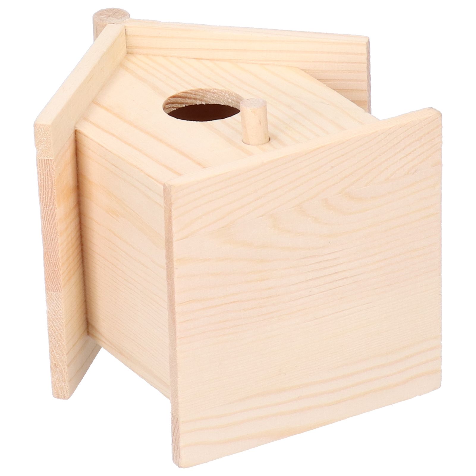 Wooden Bird House Innovative Hanging Birds Nests Cage Outdoor Garden Decor view 5