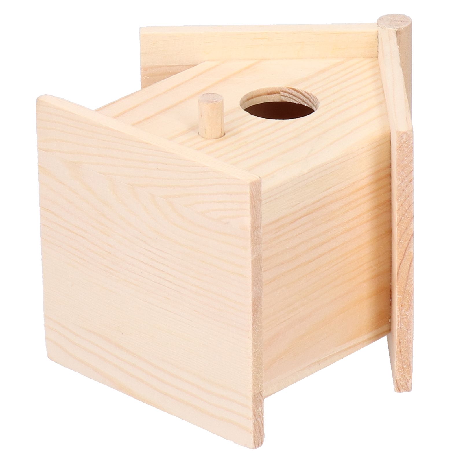 Wooden Bird House Innovative Hanging Birds Nests Cage Outdoor Garden Decor view 6