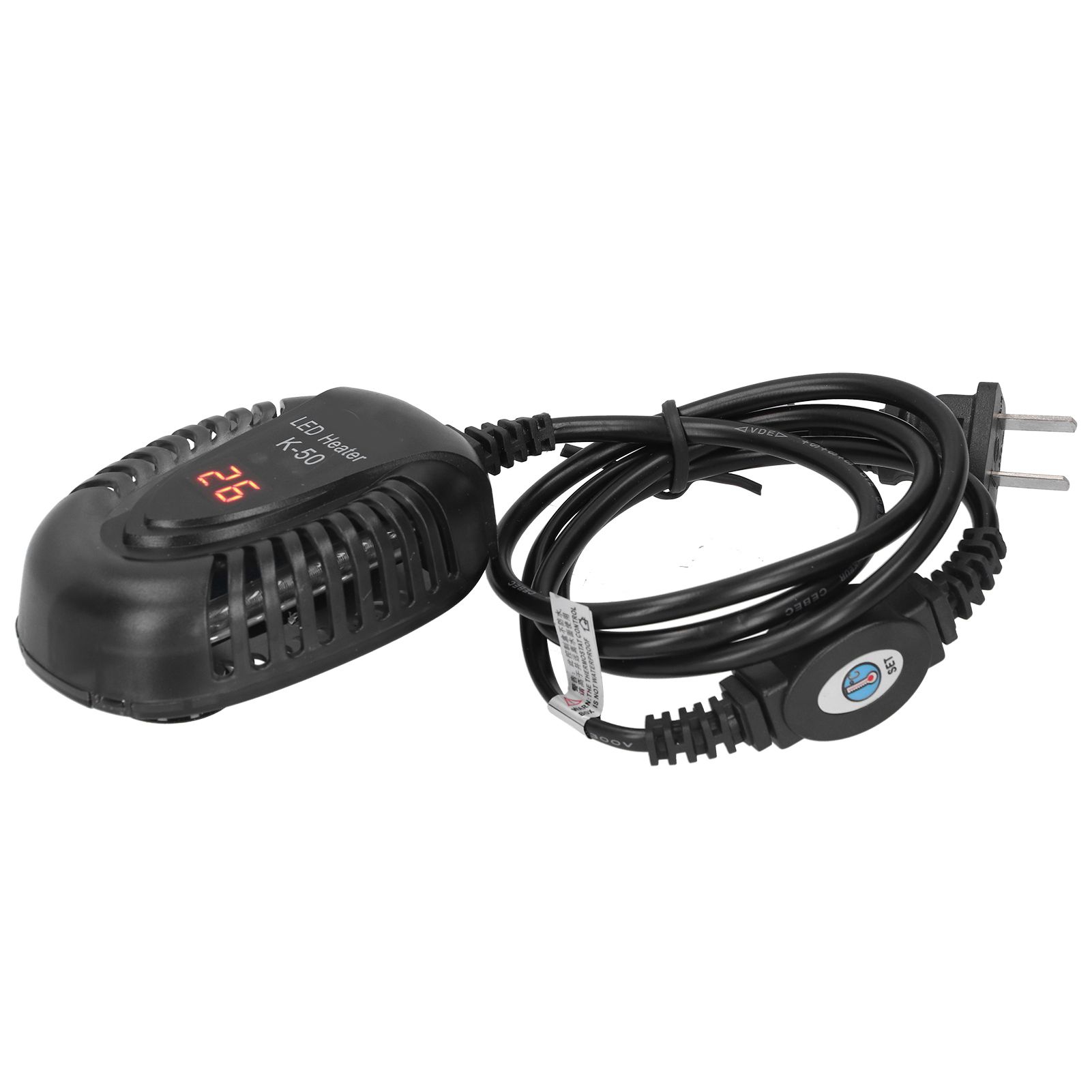Submersible Aquarium Heater Fish Tank LED External Thermostat Quartz Heating Rod view 4