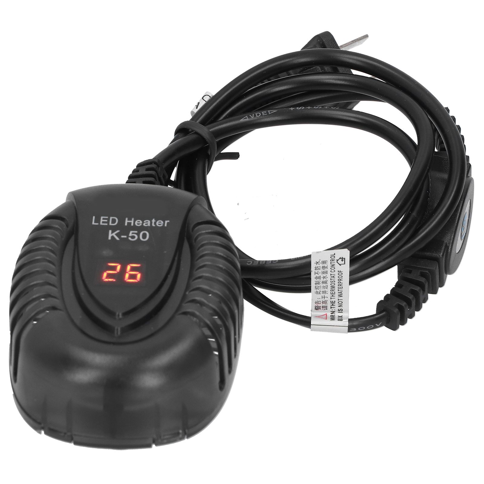 Submersible Aquarium Heater Fish Tank LED External Thermostat Quartz Heating Rod view 5