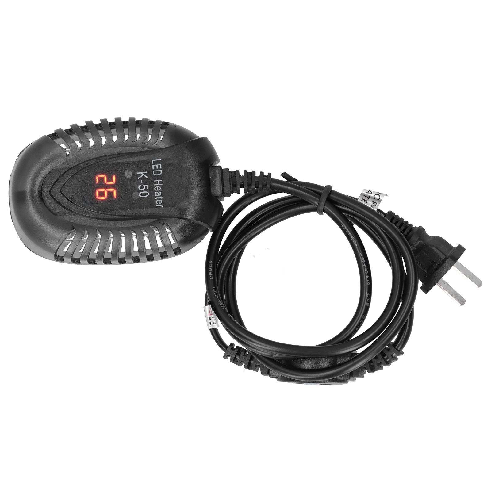 Submersible Aquarium Heater Fish Tank LED External Thermostat Quartz Heating Rod view 2