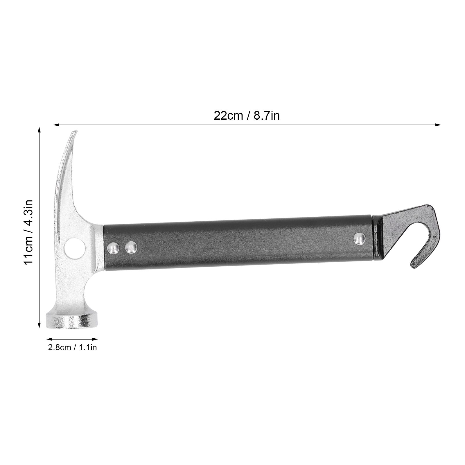 Camping Mallet Tent Stake Peg Puller Hammer Remover Aluminum Alloy Mini view 11